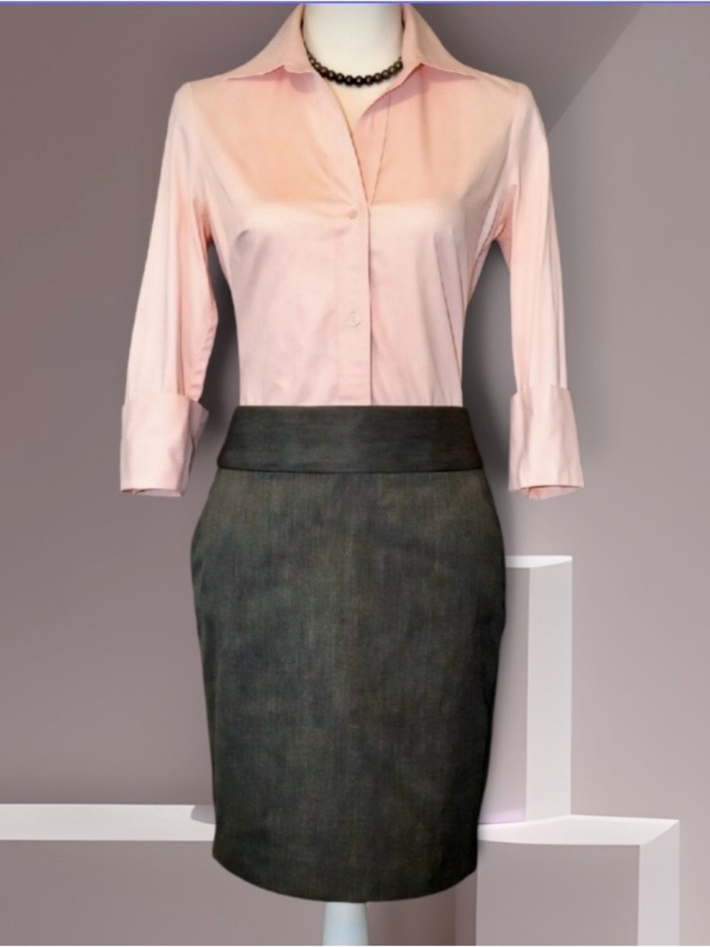 Banana Republic Wool Blend Pencil Skirt - Picture 2 of 6